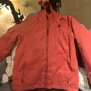 The North Face coral rain/snow jacket